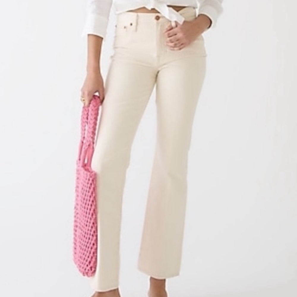 J.Crew Jeans Full-length Demi-boot Jean—Ecru—Size 31 (US)
